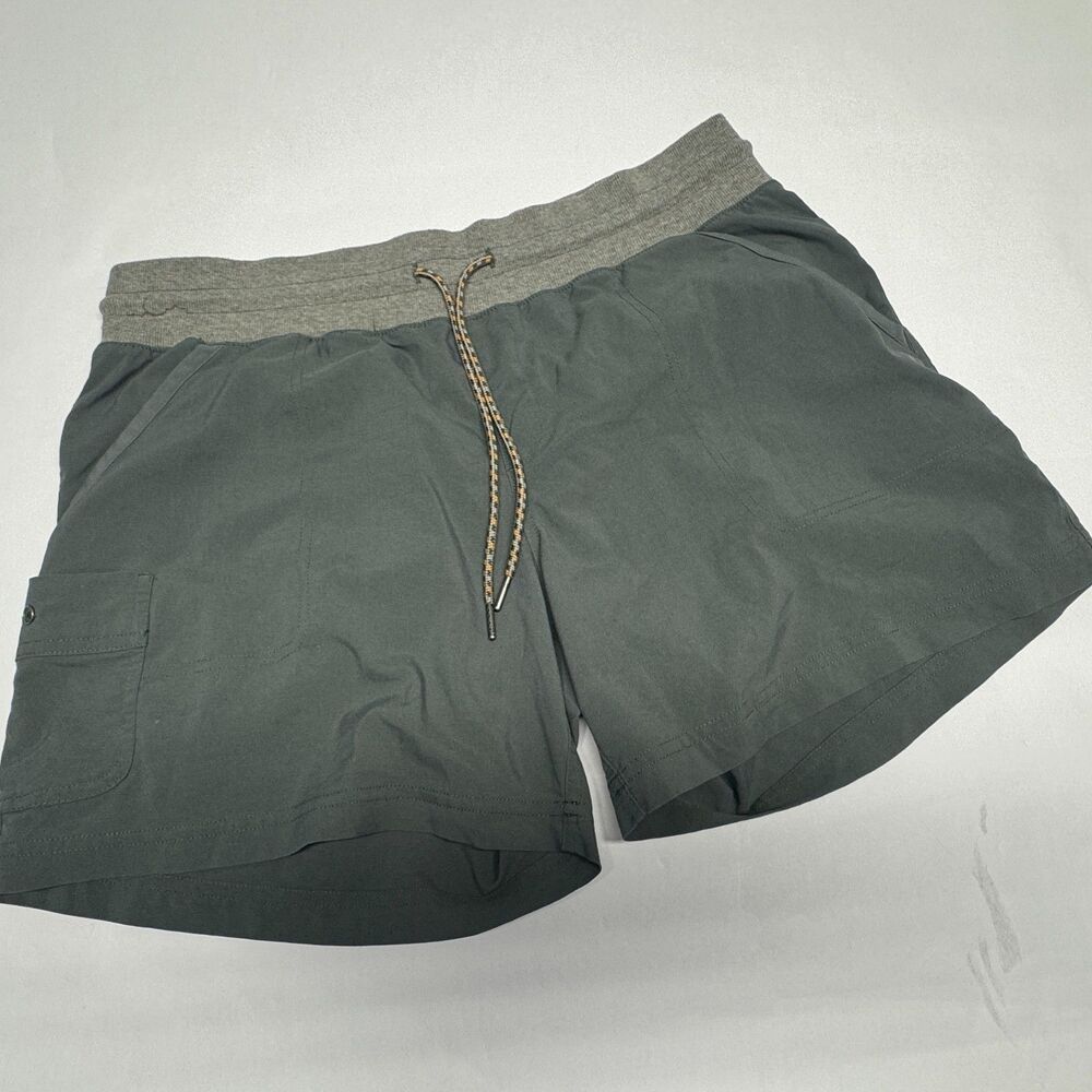 Columbia Green Cargo Shorts Men’s XL Drawstring Outdoor Hiking Pockets READ